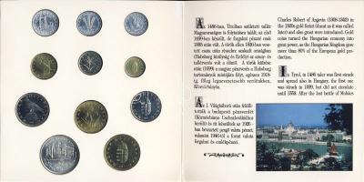 1993. 10f-200Ft 11klf db, szettben, benne 200Ft Ag "MNB" T:BU