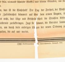 1919 Bp., "Proletarier aller Länder, vereinigt Euch!" - német nyelvű plakát a Tanácsköztár...