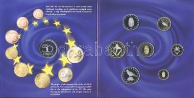 2007. 1Ft-100Ft 8klf db, szettben, benne 50Ft "50 éves a Római Szerződés" T:PP Csak 5000db...