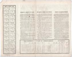 Olaszország / Róma 1885. "Olasz Vörös Kereszt" kötelezvény 25L-ról, három nyelven, bélyegz...