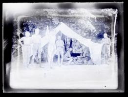 1933 Gödöllő, cserkész jamboree, 8 db üvegnegatív, 9×12 cm