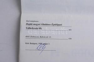 Budapest 1994. "A Realbank Részvénytársaság" 10.000Ft értékű részvénye szelvényekkel (5x) ...