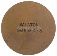 1936. "M. Kir. Légügyi Hivatal - Emlékül" egyoldalas Br emlékérem hátoldalán gravírozással...