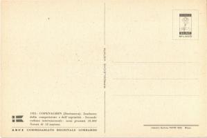 1924 Copenhagen, Cserkész Világ Jamboree: dán cserkész indiánnal. Olasz kiadás / Scout Jamboree: Dan...