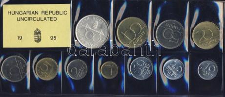 1995. 10f-200Ft 11klf db, szettben, benne 200Ft Ag "Deák" T:1