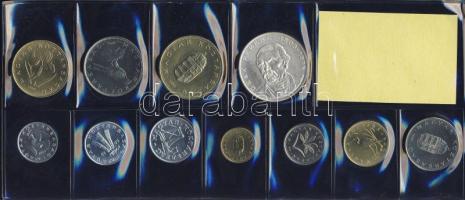 1995. 10f-200Ft 11klf db, szettben, benne 200Ft Ag "Deák" T:1