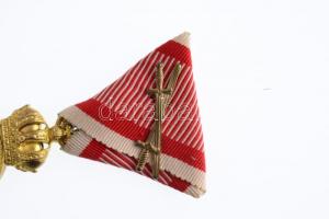 1890. "Ferenc József Bronz Katonai Érdemérem" aranyozott Br kitüntetés a katonai érdemkere...