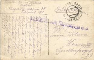 1917 K.u.K. Feldpostamt 191. Flieger Kompagnie 38. automobile. photo (EK)