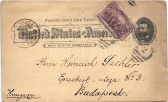 1893 (Vorläufer) US Naval Exhibit, Battleship "Illinois". Official Souvenir Postal World&#...