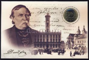 2003. 20Ft "Deák Ferenc" elsőnapi veret számozott emléklapon T:2 Csak 12000db!