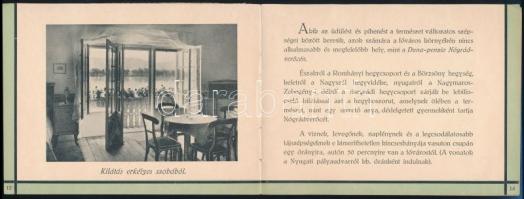 cca 1920-1940 A nógrádverőcei Duna-Penzio üdülő otthon prospektusa. Bp., Dobó Ede-ny., 2+16 p. Két o...