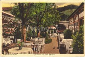 Kufstein (Tirol), Konditorei und Cafe Stumvol / cafe and confectionery, garden