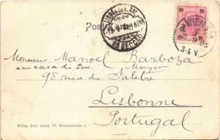 1903 Wien, Vienna, Bécs; Gruss aus dem Sommer Etablissement Venedig / summer restaurant (EK)