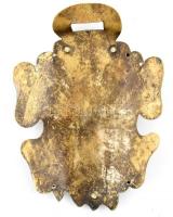 Főúri süvegdísz. XVIII. sz. Poncolt réz. / Nobleman hat ornament made of copper. 11,5x8 cm