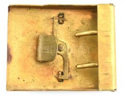 Katonai övcsat Osztrák-Magyar Monarchia, cca 1910 címeres, réz / Austro-Hungarian Monarchy military ...