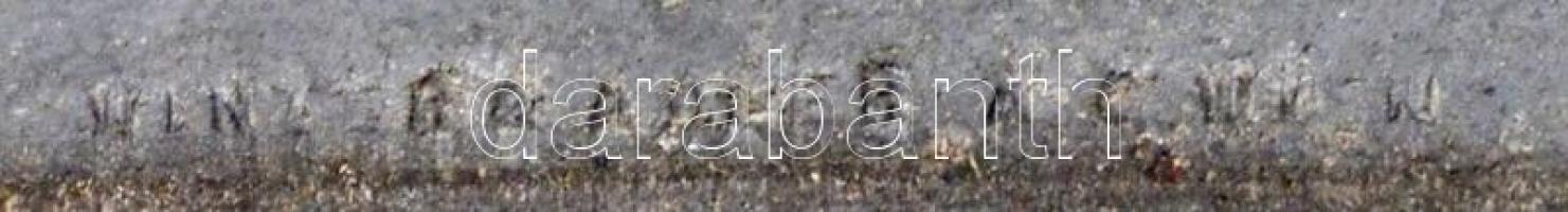 Osztrák-Magyar Monarchia 1916. "3. Karácsony a harcmezőn" Zn sapkajelvény hátoldalon "...