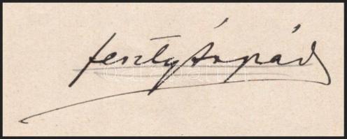 cca 1900-1910 Feszty Árpád (1856-1914) festőművész ügyvédi meghatalmazása Siklóssy László (1881-1951...