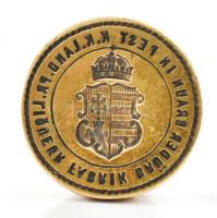 cca 1870 Braun testvérek likőrgyára Pest 1848-as mintájú réz pecsétnyomó német felirattal nagyon szé...