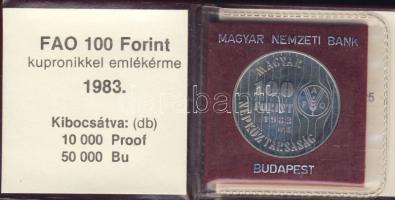 1983. 100Ft "FAO" T:PP Csak 10.000db! Eredeti tokban, tanúsítvánnyal!