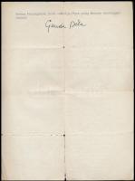 1943 Gunda Béla (1911-1994) etnográfus gépelt levele egy ismeretlen barátja részére, a kolozsvári M....