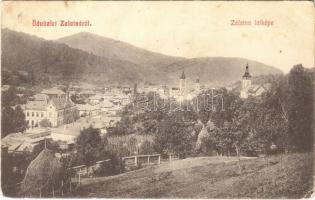 Zalatna, Zlatna; látkép. Baik Traján kiadása / general view (EK)