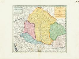 1740 Tirion, Isaak (1705-1769): Magyarország és Erdély térképe, Színezett rézmetszet / Map of Hungary and Transylvania. Colored engraving 320x360 mm