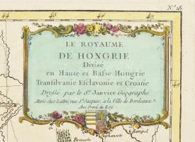 Le Royaume de Hongrie Divisé en Haute et Basse Hongrie Transilvanie Esclavonie et Croatie. 
Dresse ...