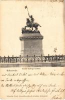 1906 Kolozsvár, Cluj; Szent György szobor. Schuster Emil kiadása / statue, monument (EK)