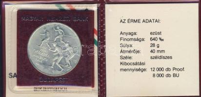 1984. 500Ft Ag "Téli olimpia" T:BU Csak 8000db! Eredeti tokban, tanúsítvánnyal!