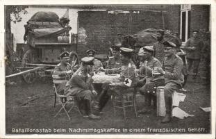Coffe break, military WWI on french ground