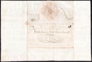 1733 Vilma Amália magyar királyné (1673-1742), I. József király feleségének autográf aláírással ellá...