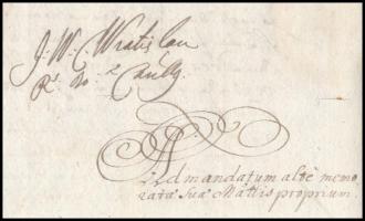 1711 Eleonóra Magdolna (1655-1720) magyar krályné I. Lipót császár feleségének autográf aláírással e...