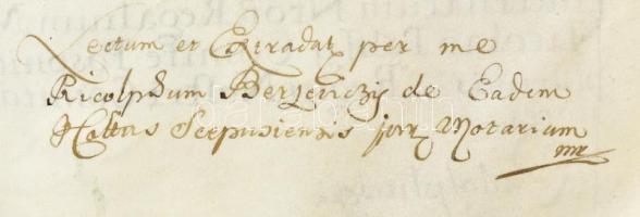 VÉDETT! 1770 Nemesi címeres levél, armális a felvidéki, Szepes vármegyei, Lőcséhez és Iglóhoz kötődő...