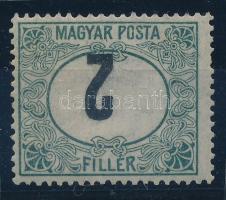 1920 Magyar Posta portó 2f fordított értékszámmal, nagyon ritka! (700.000) / Mi P 52 with inverted number, RR! Signed: Leitold