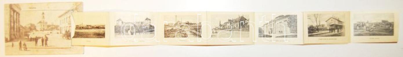 Várpalota leporello; military barrack, briquette-factory, railway station, canon (fl)