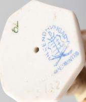 Herendi porcelán madár pár (1-1 db), kézzel festett, jelzett, hibátlan. m: 9,5 cm