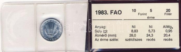 1983. 20f + 5Ft + 10Ft "FAO" T:BU Eredeti tokban, tanúsítvánnyal!