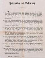 1832 A Mária Teréziáról elnevezett II. polgárőrezred dicsérő oklevele, Papírfelzetes szárazpecséttel...