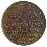 Borsos Miklós (1906-1990) 1978. "Szegedi Kis István 1505-1572" Br emlékérem (739g/135mm) T...