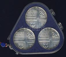 1976. 200Ft Ag 3klf db "Festők I.Derkovits, Szinyei, Munkácsi" sor T:BU Eredeti plombált M...