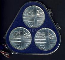 1977. 200Ft Ag 3klf db "Festők II. Mányoki, Rippl-Rónai, Csontváry" sor T:BU Eredeti plomb...