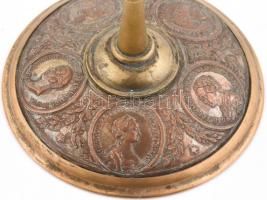 Orosz, cári emlék serleg Fjodor Tolsztoj (1783-1873) festő, éremművész által készített medalionokkal...