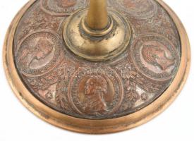 Orosz, cári emlék serleg Fjodor Tolsztoj (1783-1873) festő, éremművész által készített medalionokkal...