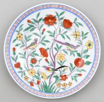Herendi Oiseaux Chinois kínai mintás tányér, kézzel festett, jelzett, apró hibával. d: 20 cm