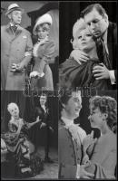 6 db színházi és film/rajzfilm fotó15×9,5 és 18×24 cm