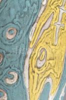 Gorka Lívia (1925-2011): Zöld, narancs, fehér halas váza. festett mázas kerámia, jelzett, kis mázlep...