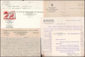 cca 1900-1943 11 db fejléces levélpapír