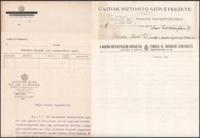 cca 1900-1943 11 db fejléces levélpapír