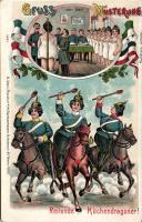 Women in the army litho