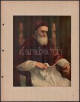 3 db Raffaello képekről készült nyomat, kartonra ragasztva, 26×18 cm